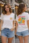DOPPELT GEDRUCKTES BAUMWOLL-T-SHIRT MEHR AMORE PE260752