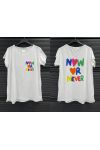 T-SHIRT COTON DOUBLE IMPRESSION NOW OR NEVER PE260751