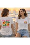 CAMISETA DE ALGODÓN DOBLE ESTAMPADO MÁS AMORE PE260752