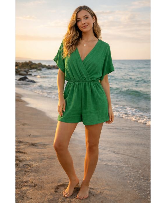 COMBINAISON SHORT GAZE DE COTON PE260758