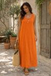 MAXI-BAUMWOLL-MAXI-KLEID PE260760