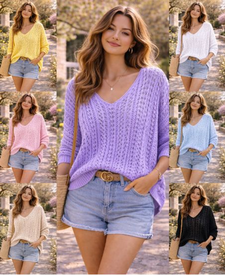 PULL STYLE CROCHET PE26802