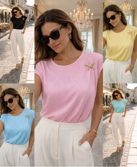 TOP + ACCESSOIRE ETOILE PE260764