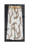 PRINTED WIDE PANTS 2 POCKETS + PE260766 BELT