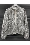 LEOPARD ZIP-UP JACKET 2 POCKETS 2 STRIPES PE260600