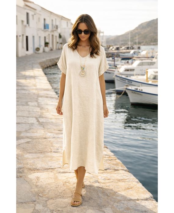 FLOWING DRESS + NECKLACE OFFERED PE260767