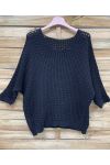 SWETER Z DZIANINY OPENWORK, PE260680