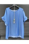 BLOUSE TENCEL AVEC COLLIER PE260583