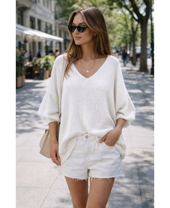 JERSEY DE PUNTO CON ESCOTE EN V PE2360