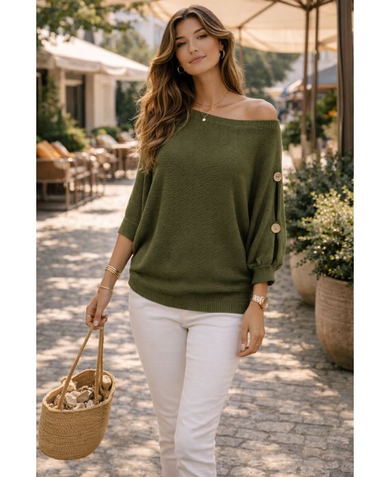 JERSEY DE MANGA CORTA CON BOTONES PE26751