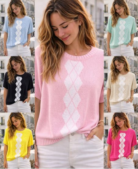 JERSEY DE PUNTO DE DIAMANTES PE260605