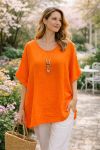 TUNIQUE AMPLE GAUFRE AVEC COLLIER PE260547