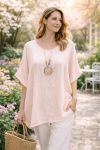 TUNIQUE AMPLE GAUFRE AVEC COLLIER PE260547