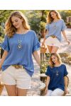 BLOUSE MANCHES FROUFROUS + COLLIER OFFERT PE260583