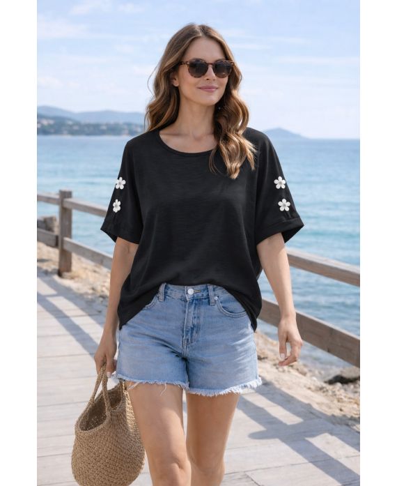 TOP LARGO CON MANICHE ELEGANTI PE260793