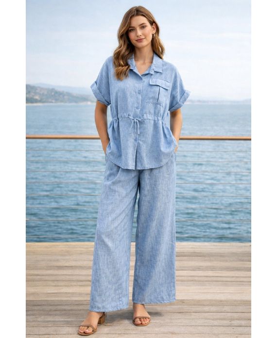 SET CAMICIA + PANTALONI 2 TASCHE PE260794