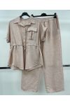 ENSEMBLE CHEMISE + PANTALON 2 POCHES PE260794