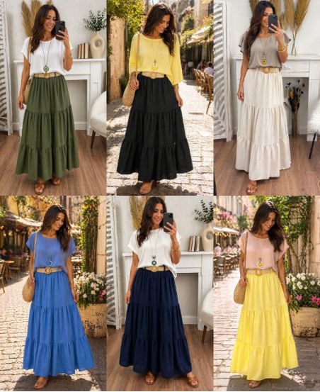 LONG SKIRT + PE260799 BELT