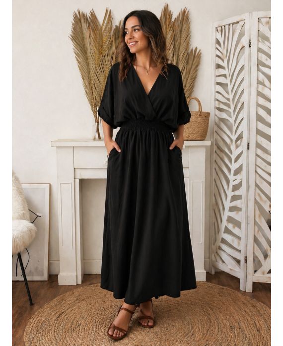 LANGES KLEID, 2 TASCHEN PE260803