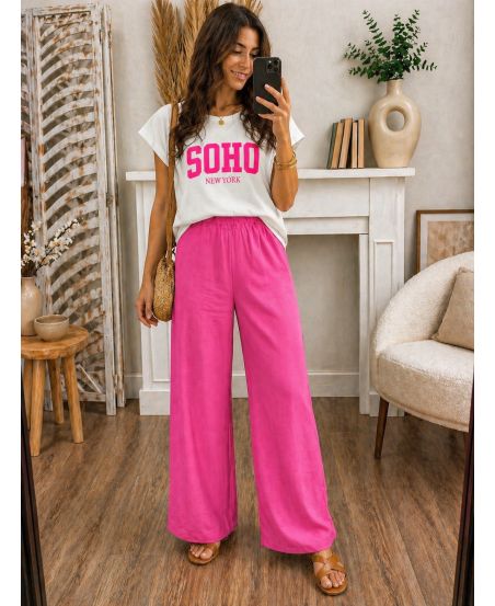 CAMISETA DE ALGODÓN ESTAMPADA DE SOHO PE260743