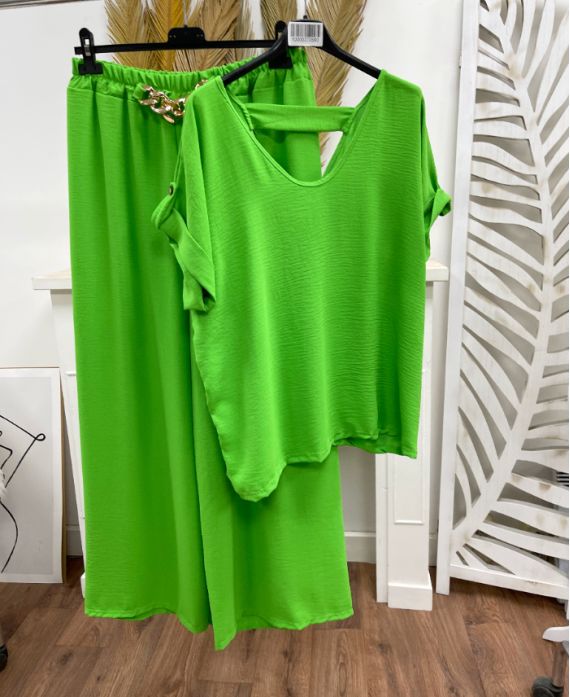 TOP + JEWEL PANTS SET PE260801