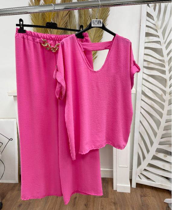 ENSEMBLE TOP + PANTALON BIJOU PE260801