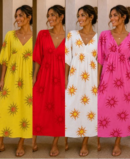 ROBE GAZE DE COTON SOLEIL PE265290