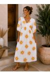 VESTIDO DE GASA DE ALGODÓN SUN PE265290