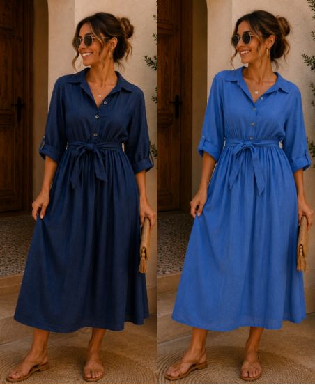 VESTIDO LARGO TENCEL PE26773