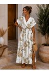 VESTITO A FESSURA CON MOTIVI PE1448