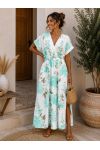 GEMUSTERTES SCHLITZKLEID PE1448