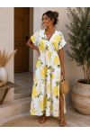 VESTIDO CON ABERTURA ESTAMPADA PE1448