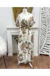 PATTERNED SLIT DRESS PE1448
