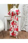GEMUSTERTES SCHLITZKLEID PE1448