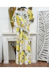 PATTERNED SLIT DRESS PE1448
