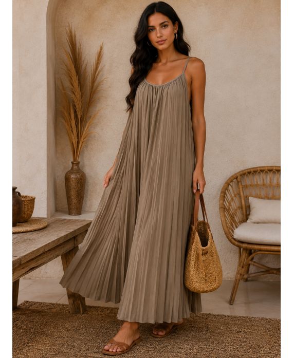 ROBE LONGUE PLISSEE PE1450