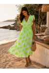 BAUMWOLL-GAZE-MAXIKLEID PE1455