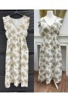 BAUMWOLL-GAZE-MAXIKLEID PE1455