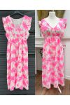 BAUMWOLL-GAZE-MAXIKLEID PE1455