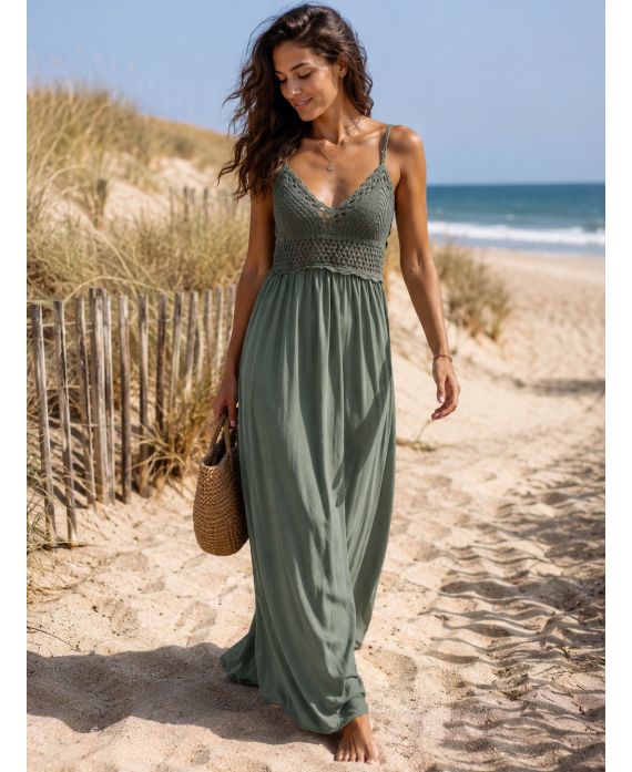 ROBE LONGUE CROCHET PE1456