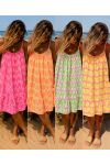 NEONMUSTER BAUMMULLBINDENKLEID PE255287