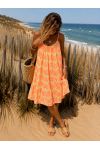 ROBE GAZE DE COTON IMPRIMEE FLUO PE255287