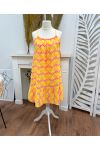 NEON PRINT COTTON GAUZE DRESS PE255287