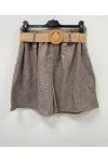 SHORT 2 POCHES + CEINTURE PE255284