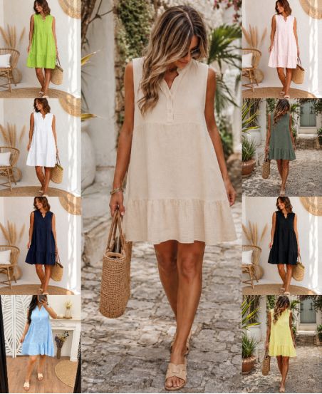 ROBE GAZE DE COTON PE255288