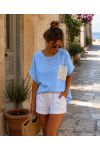 PE255281 LACE POCKET TOP