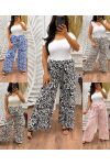 FLOWING PANTS WITH SCARF PRINT PE255279