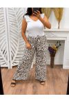 FLOWING PANTS WITH SCARF PRINT PE255279