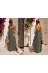 MAXI DRESS WITH A CROSSOVER BACK PE255280