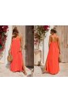 VESTIDO LARGO CON ESPALDA CRUZADA PE255280